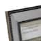 Silver Studded Glass Mirror Encased Photo Picture Frame, 5" x 7"